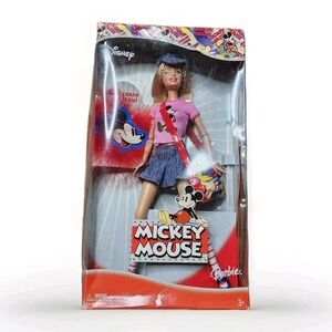 Disney Mickey Mouse Barbie Doll Collector Edition w/ Keychain 2004 Y2k